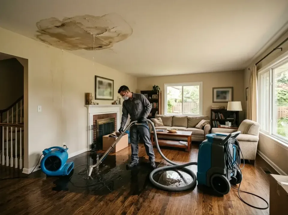 attic-pipe-burst-ceiling-drip-008 — frequently asked questions, Water Damage Restoration & Carpet Care in Suncook, NH